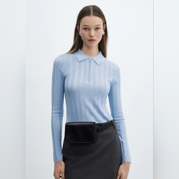 Mango-Zip neck jumper - Picture 2 of 12